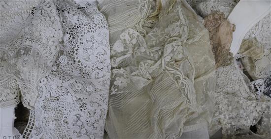 Two boxes of lace